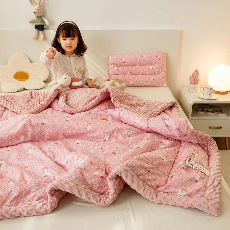 Mustard Cotton Floral Quilt