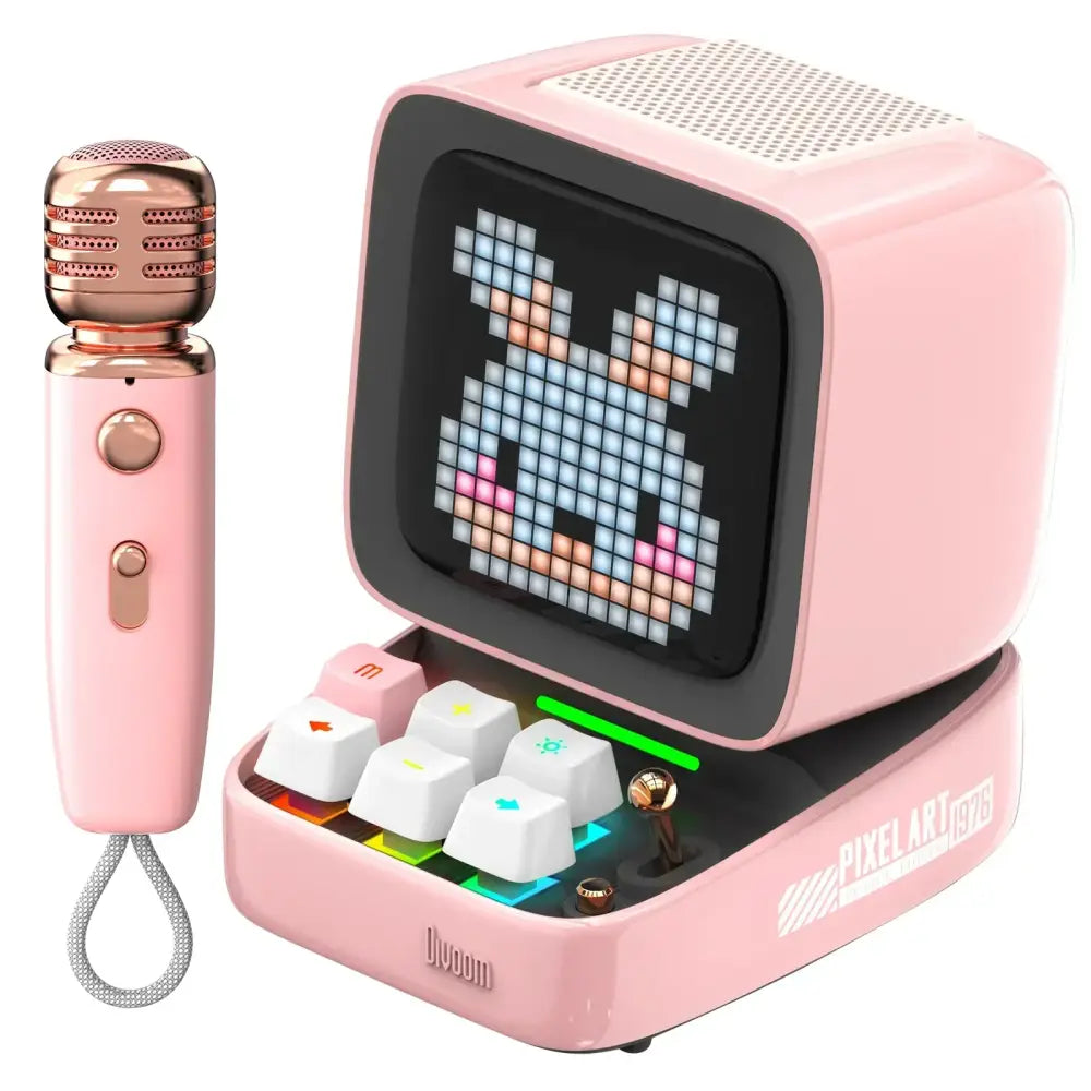 Pink Retro Bluetooth Speaker