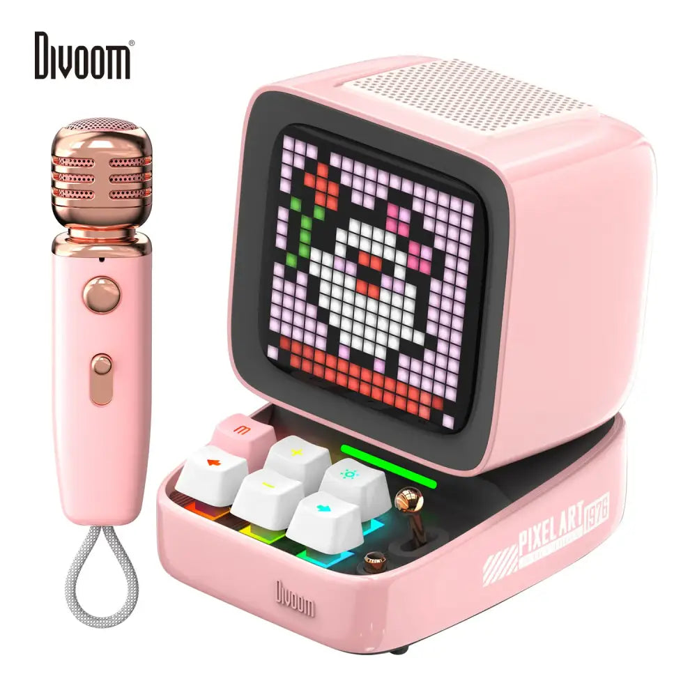 Pink Retro Bluetooth Speaker