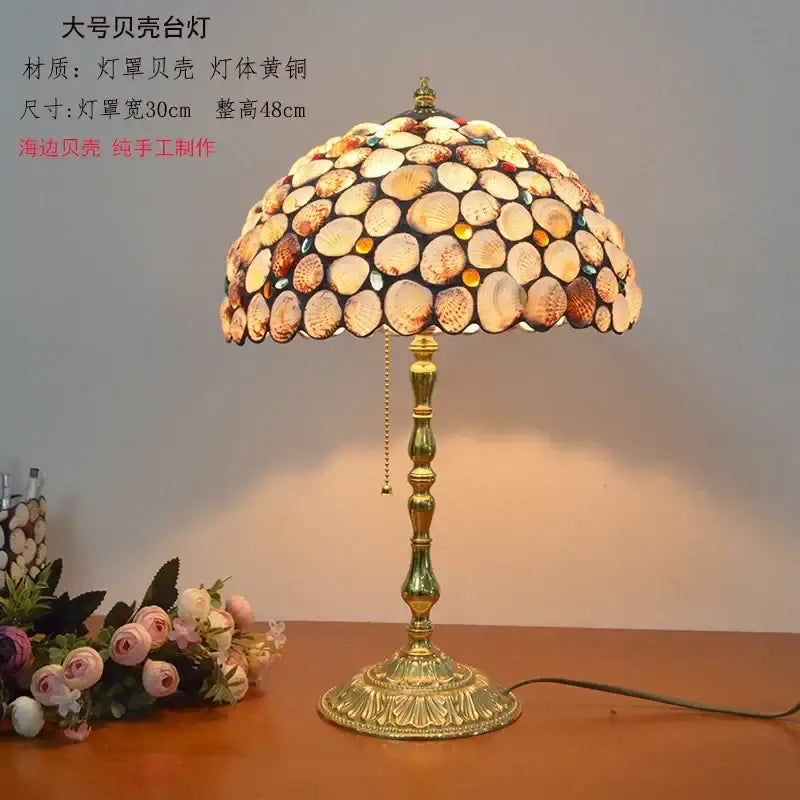Pink Brass Desk Lamp