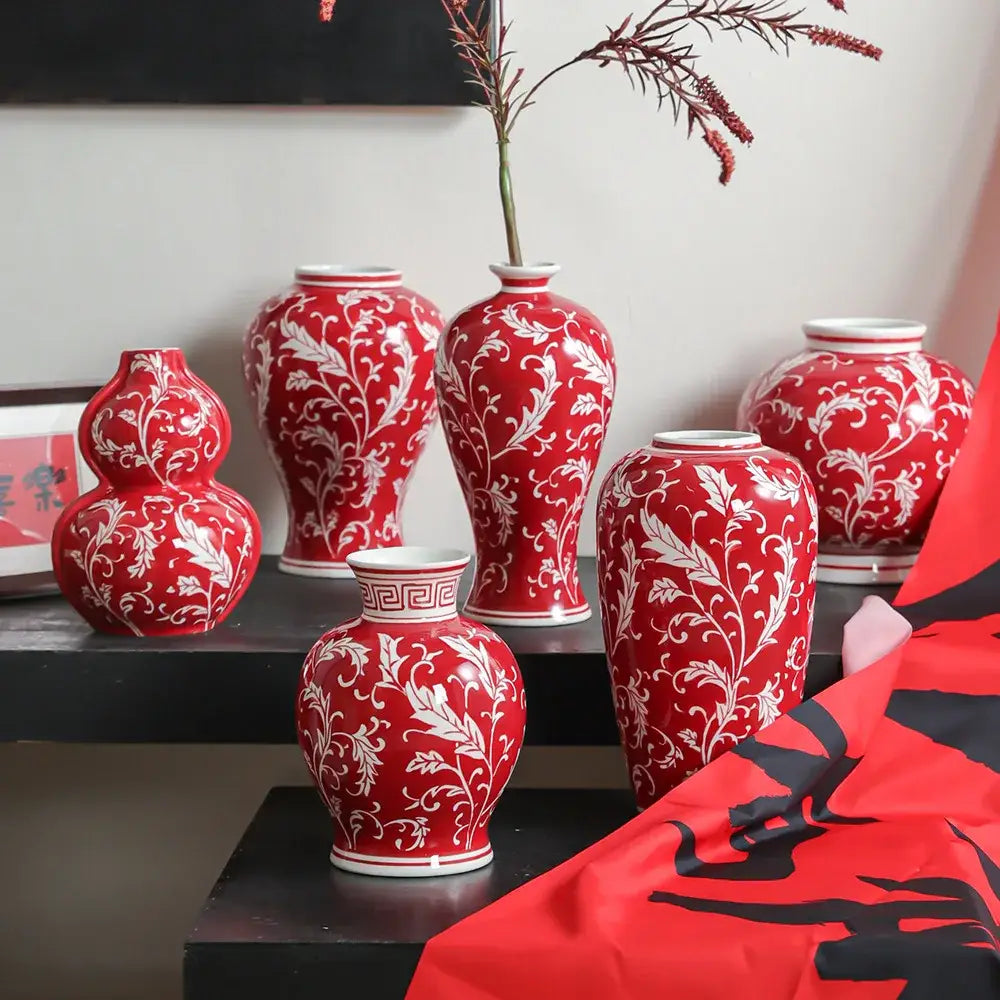 Pink Porcelain Flower Vase