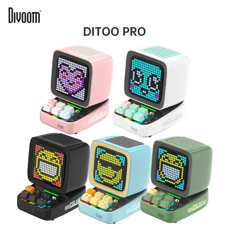 Pixel Art Retro LED Display Bluetooth Speaker
