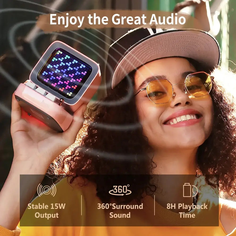 White Pixel Mini Speaker