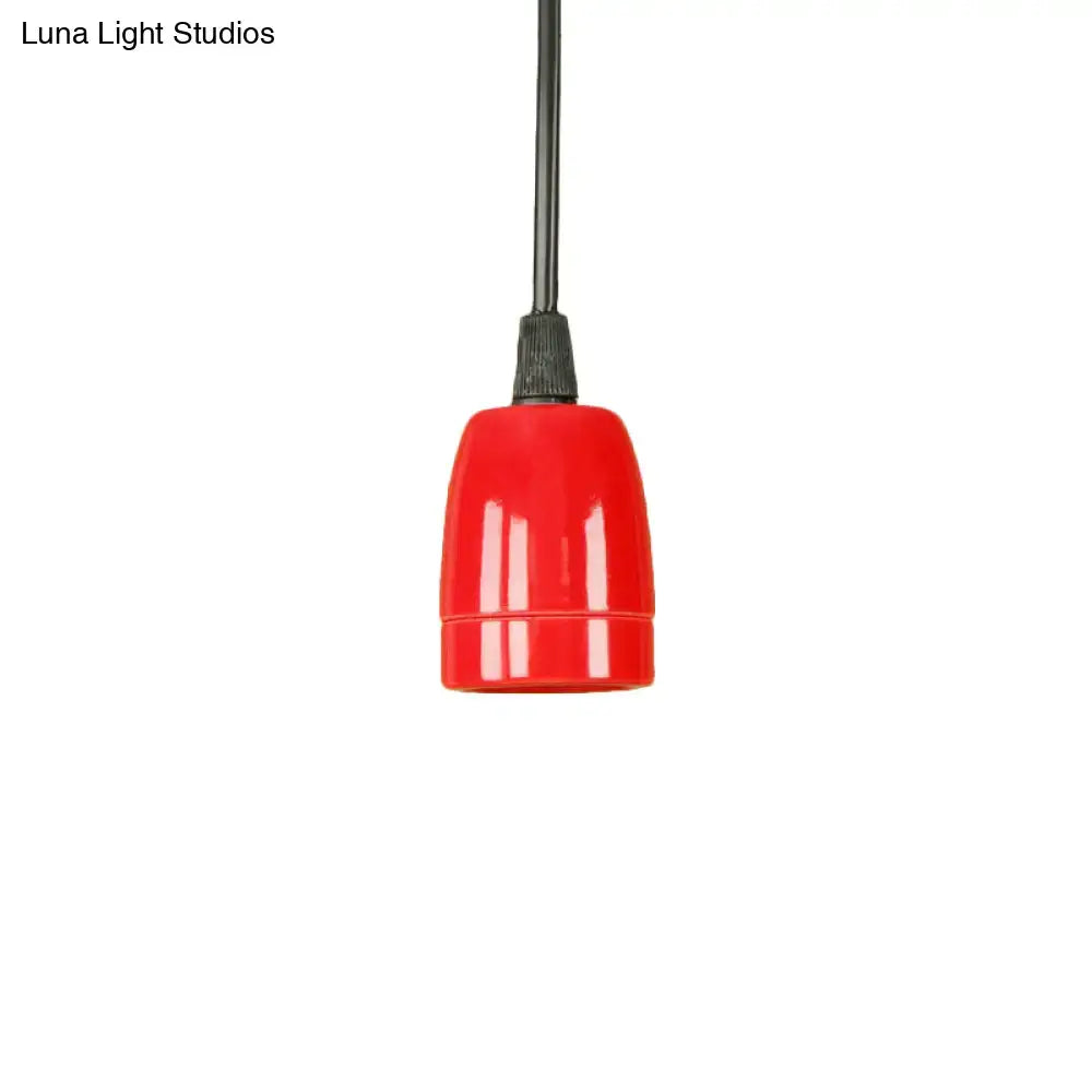 Red Ceramic Pendant Light