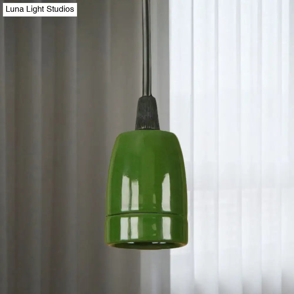 Red Ceramic Pendant Light