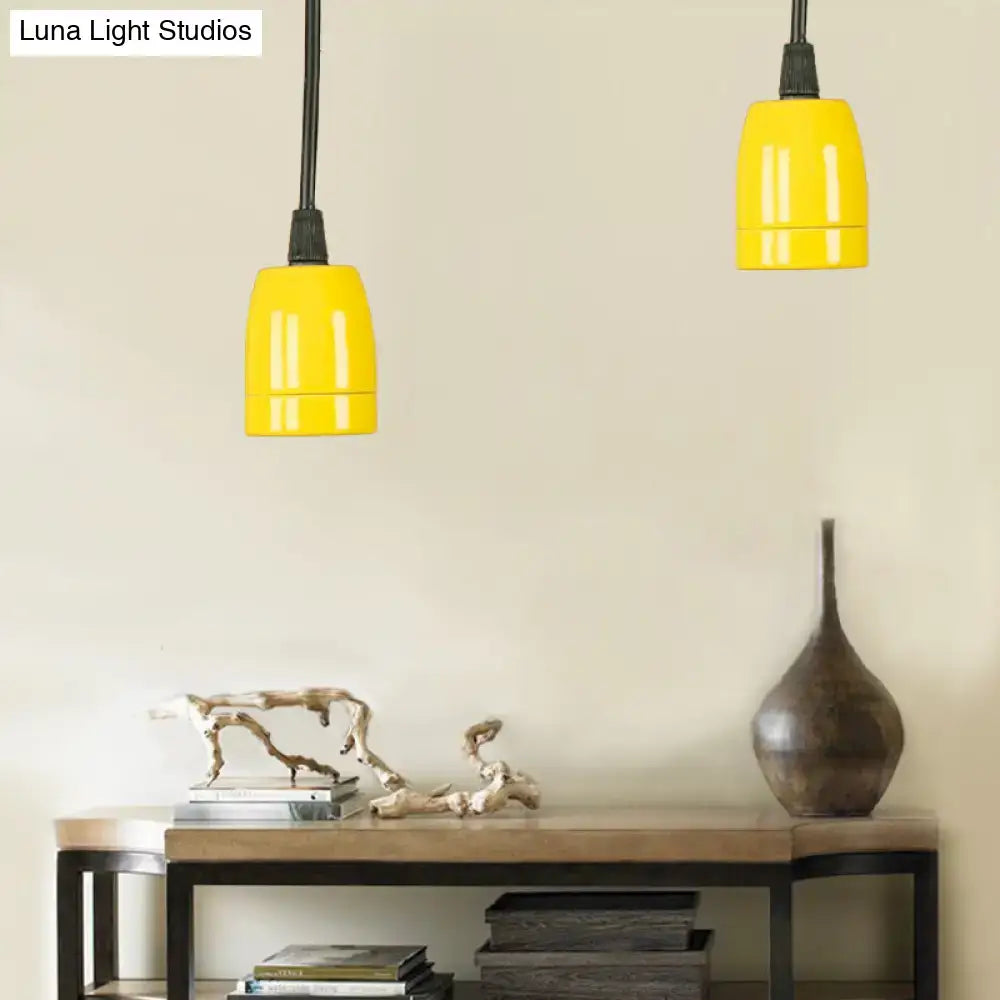 Red Ceramic Pendant Light