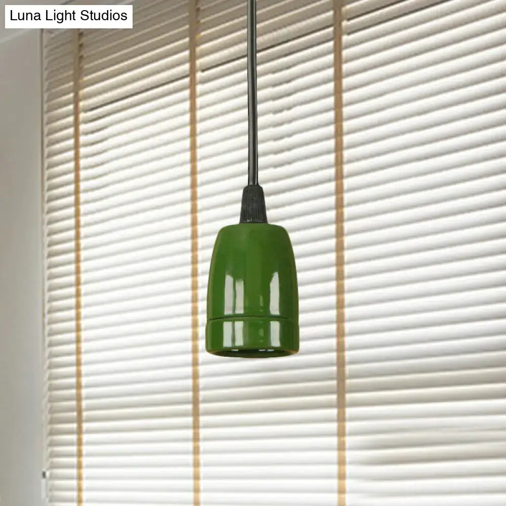 Red Ceramic Pendant Light