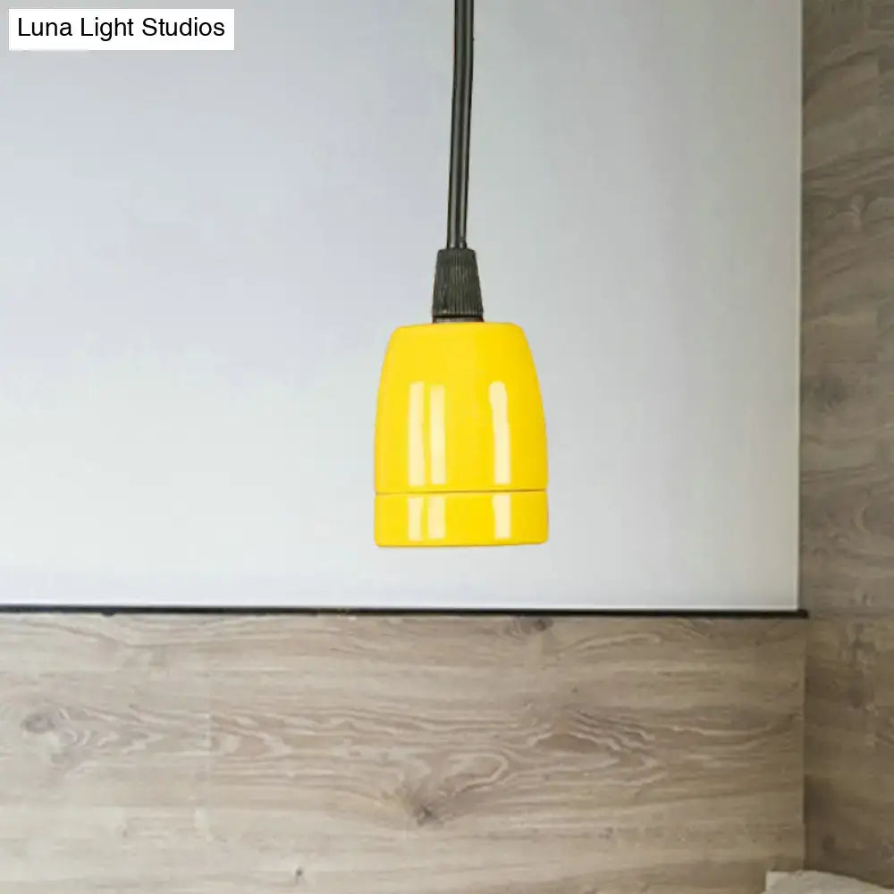 Red Ceramic Pendant Light