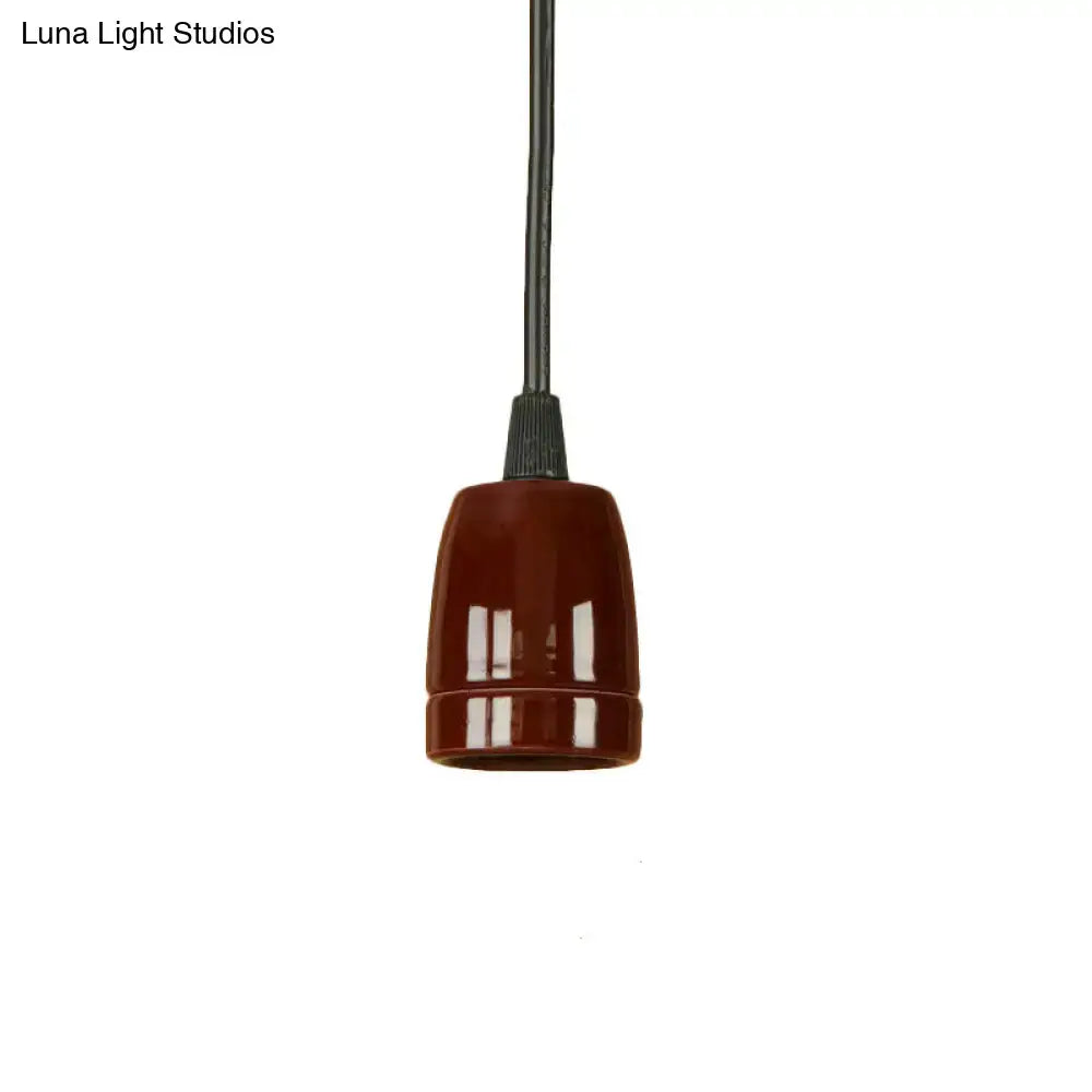 Red Ceramic Pendant Light