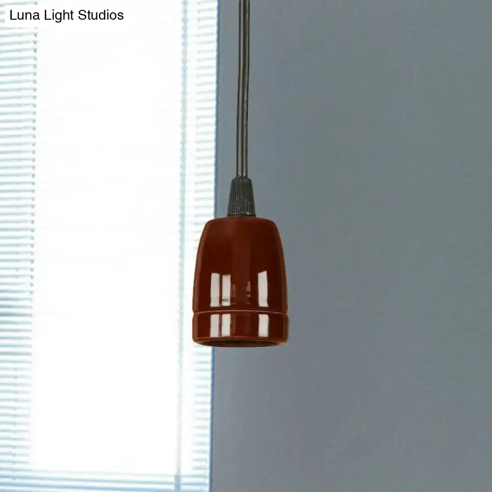 Red Ceramic Pendant Light