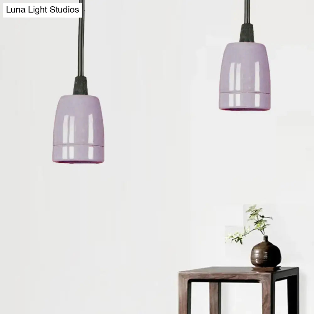 Red Ceramic Pendant Light