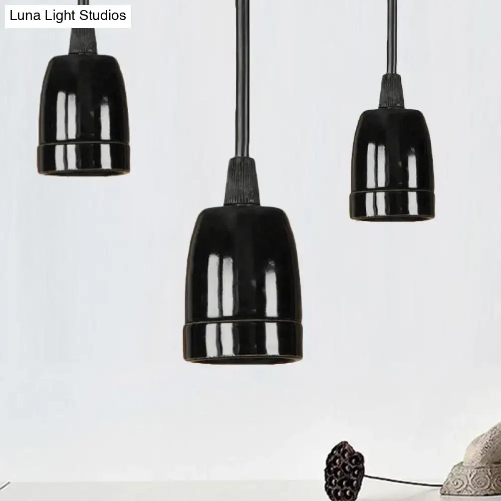 Red Ceramic Pendant Light