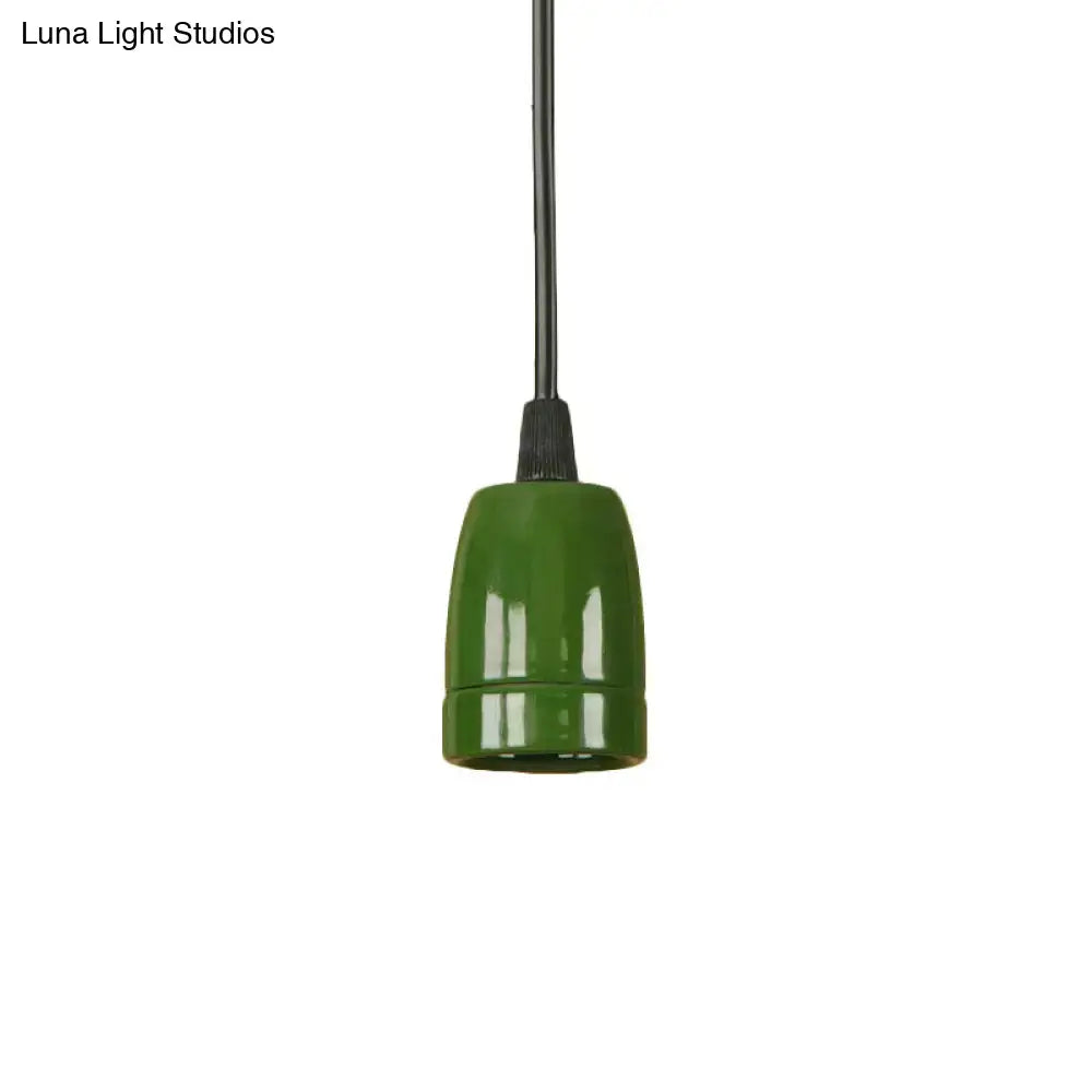Red Ceramic Pendant Light