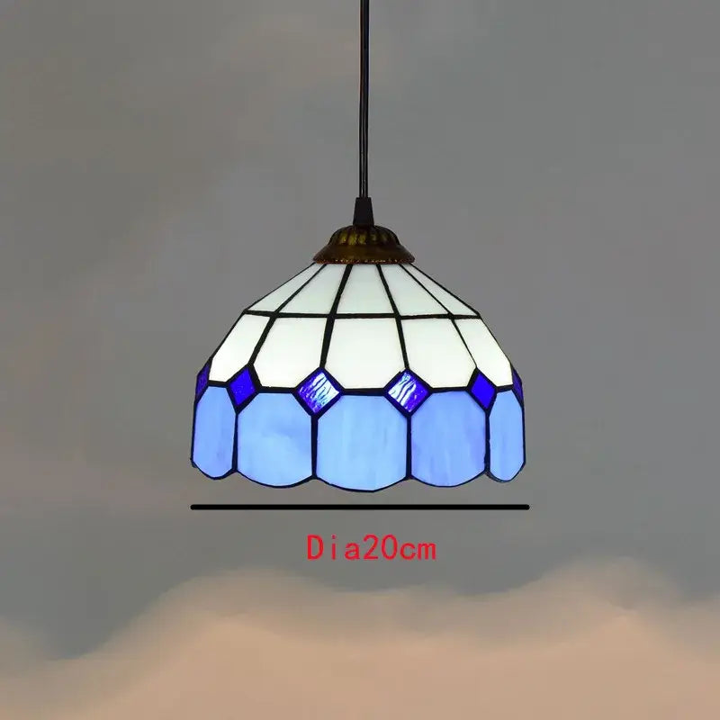 Colorful Tiffany Glass Chandelier