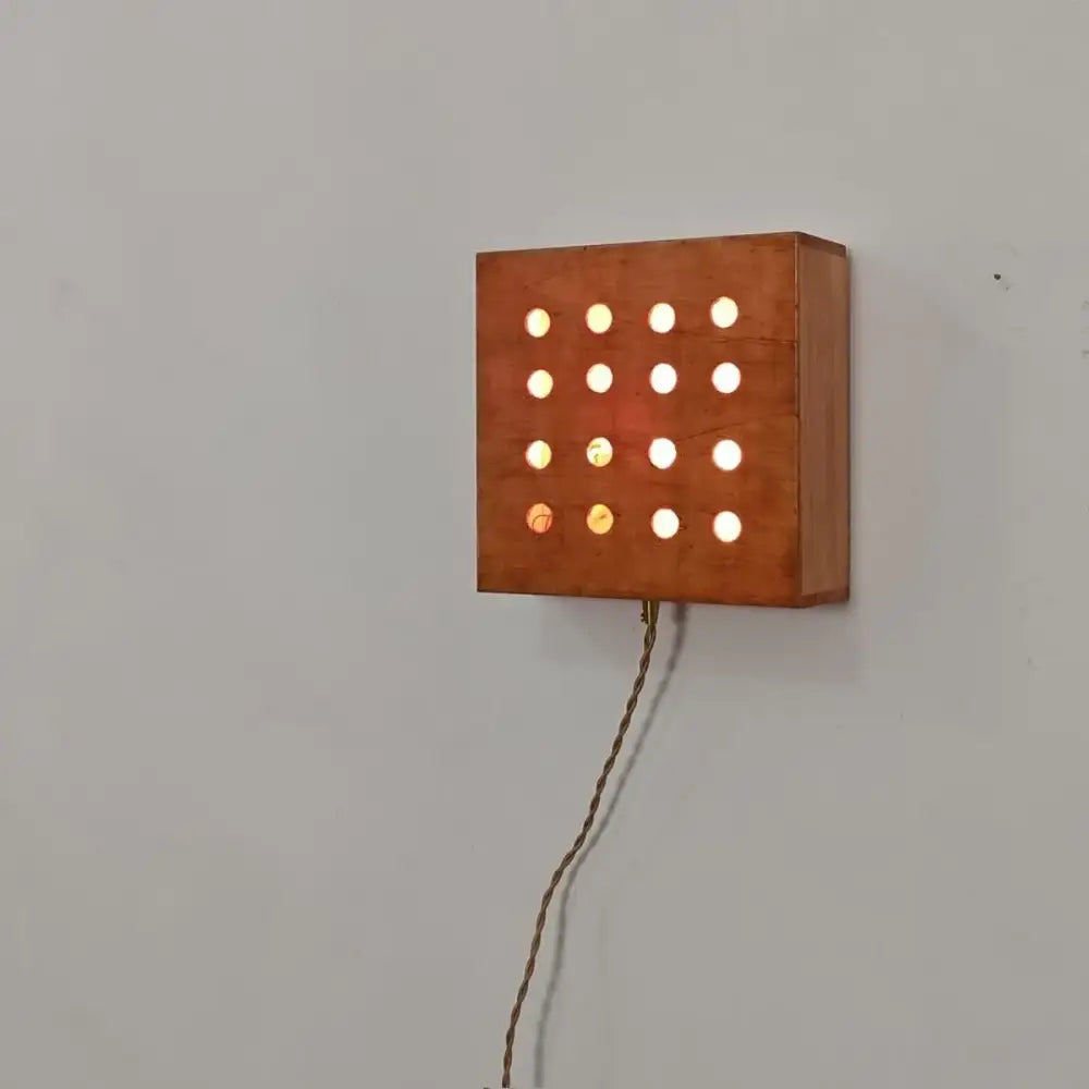 Wooden Retro Wall Light