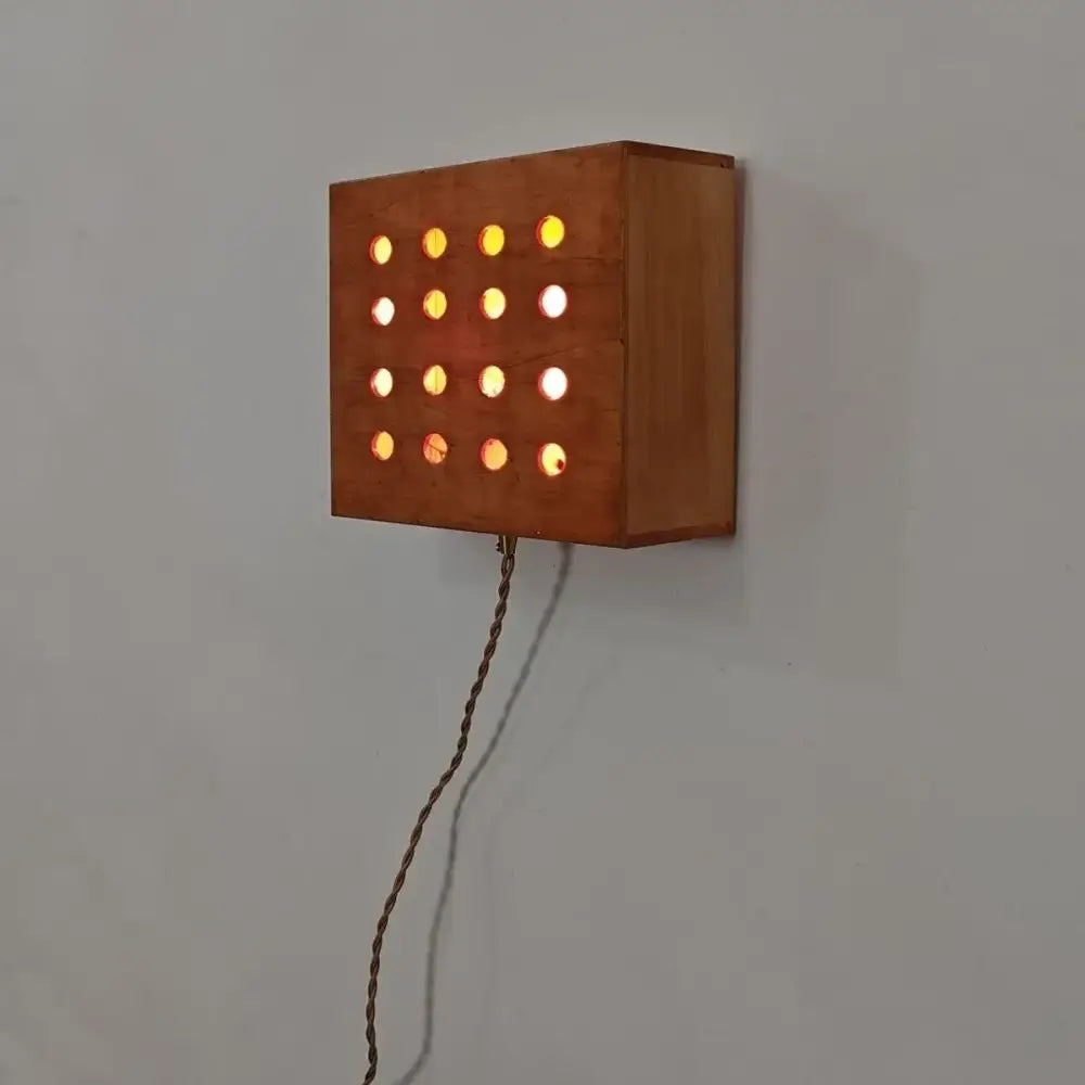 Wooden Retro Wall Light