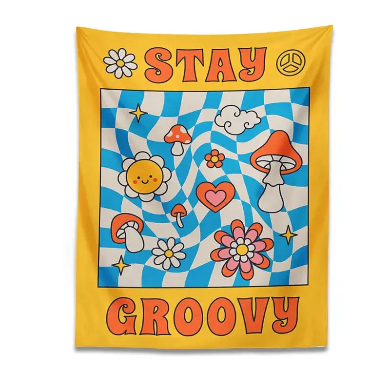 Groovy Mushroom Tapestry Decor