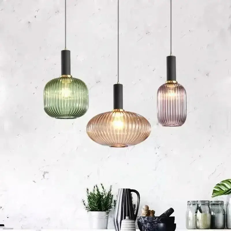 Colorful Glass Pendant Light