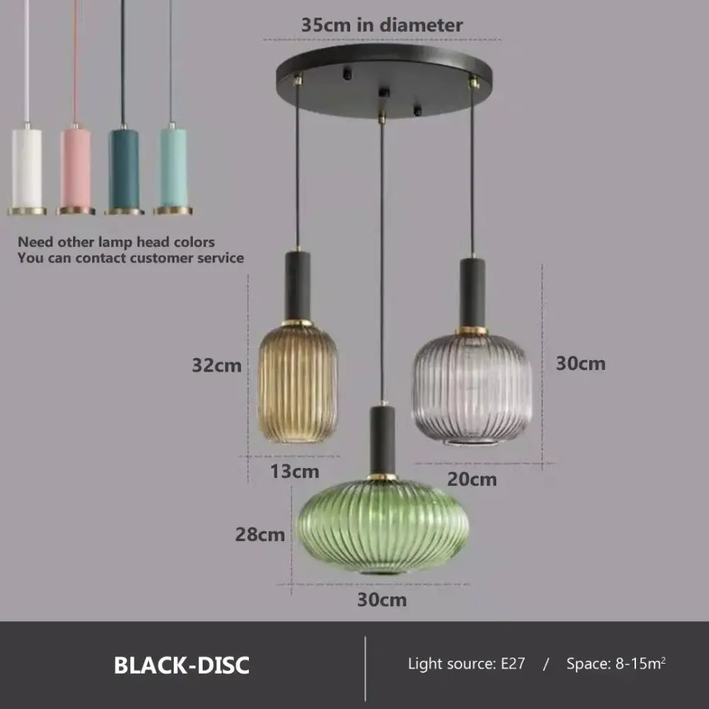 Colorful Glass Pendant Light