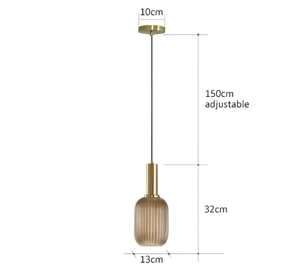 Colorful Glass Pendant Light