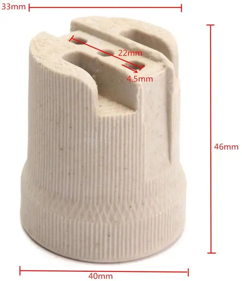 Beige Ceramic Lamp Holder
