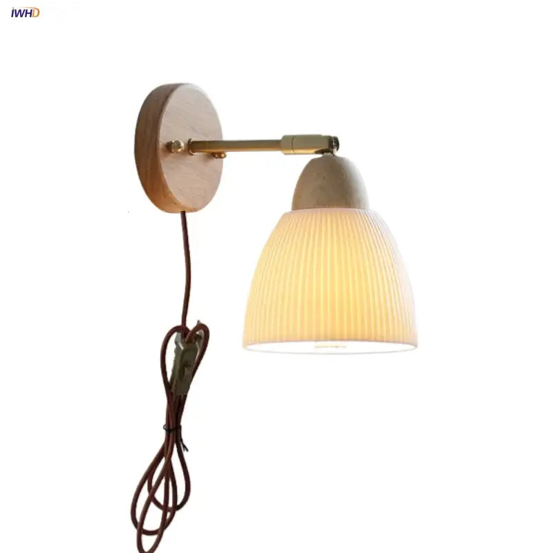 Ceramic Wood Wall Sconce