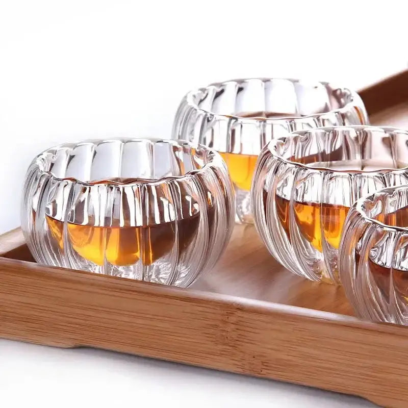Clear Double Wall Teacups