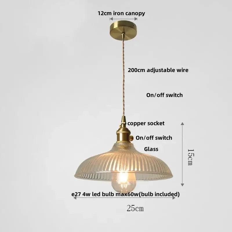 Clear Glass LED Pendant