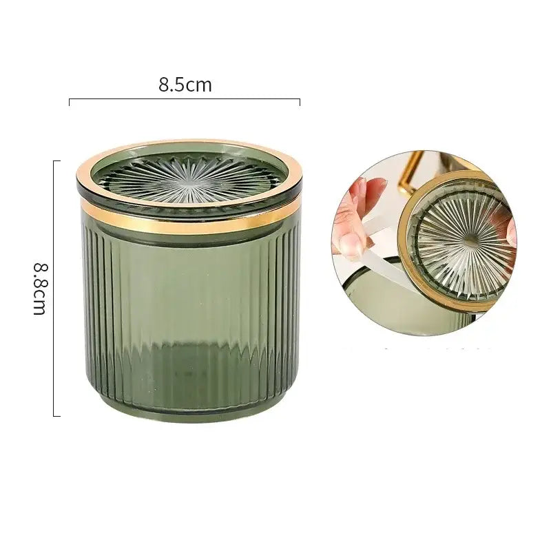 Olive Acrylic Jar Set