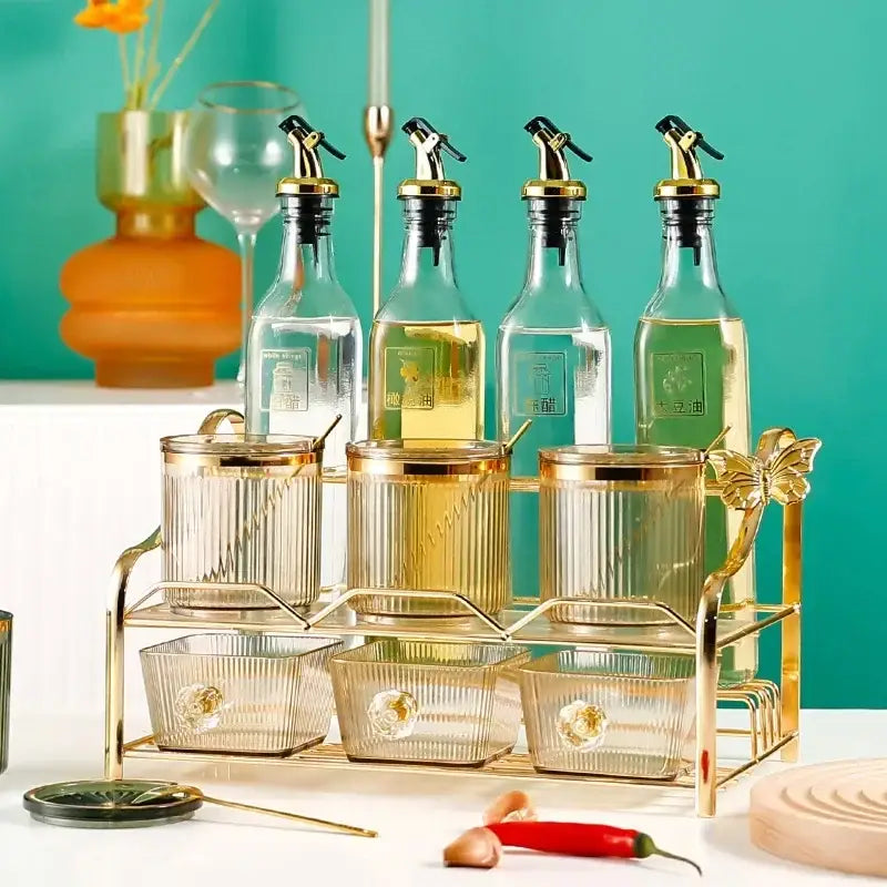 Olive Acrylic Jar Set