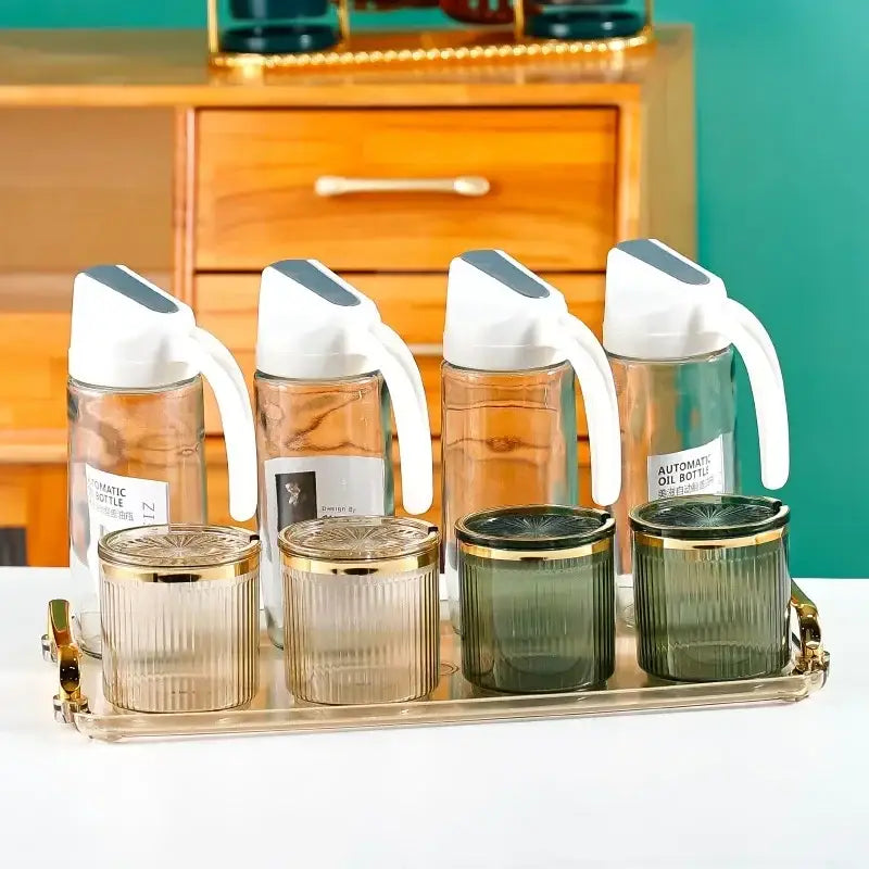 Olive Acrylic Jar Set