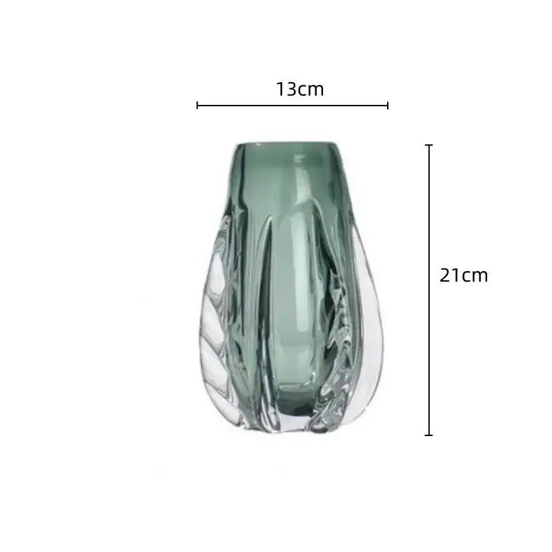 Emerald Crystal Table Vase