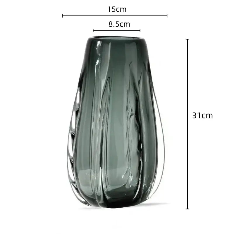 Emerald Crystal Table Vase