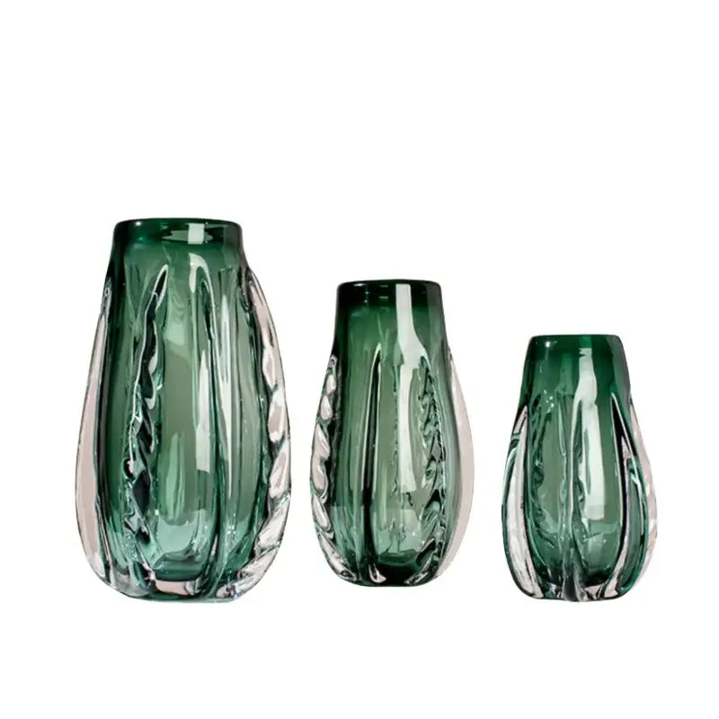 Emerald Crystal Table Vase