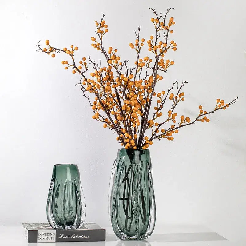 Emerald Crystal Table Vase