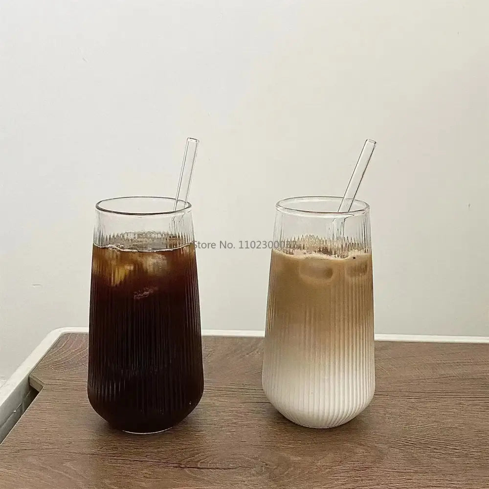 Frosted Glass Coffee Cups