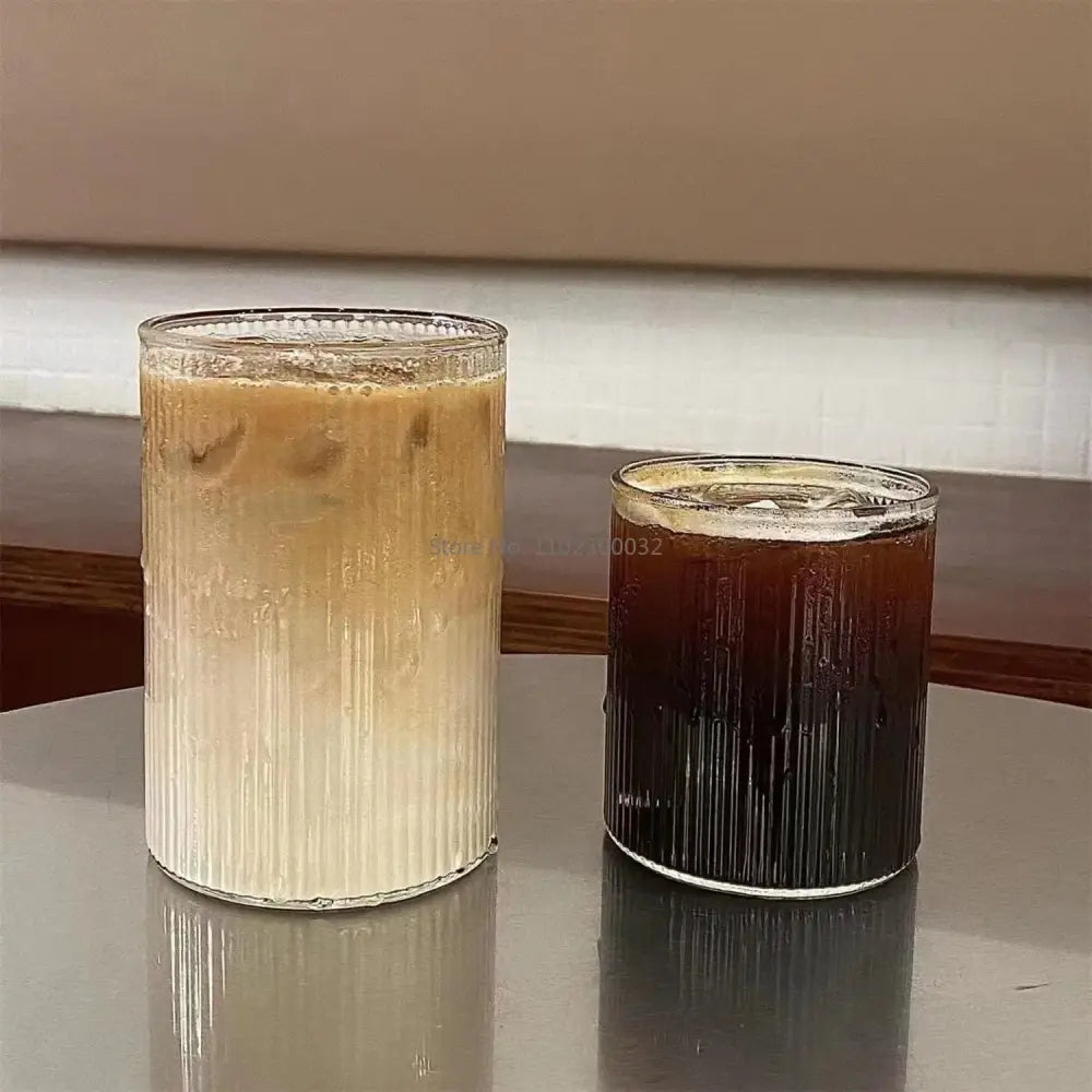 Frosted Glass Coffee Cups