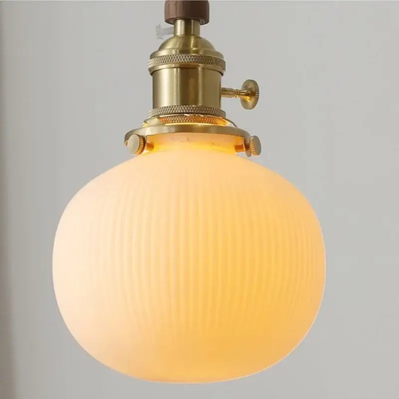 Walnut Ceramic Pendant Lamp