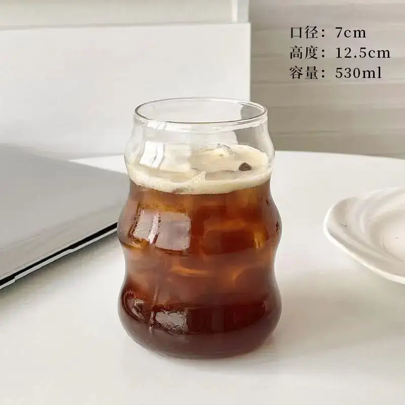 Glass Bamboo Lid Tumbler