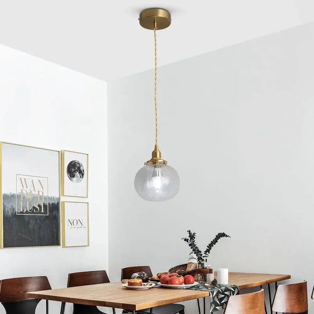 Green Glass Kitchen Pendant