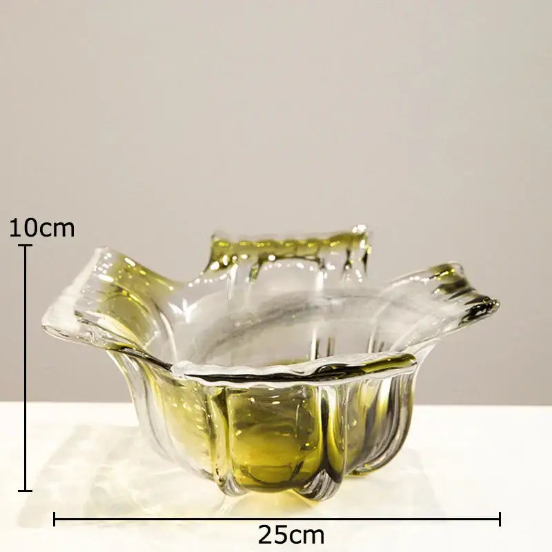Green Glass Vase Set for Hydroponics and Flowers