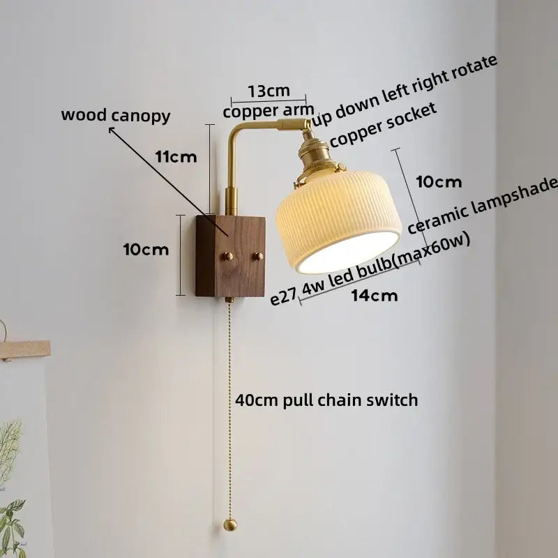 White Ceramic Wall Lamp