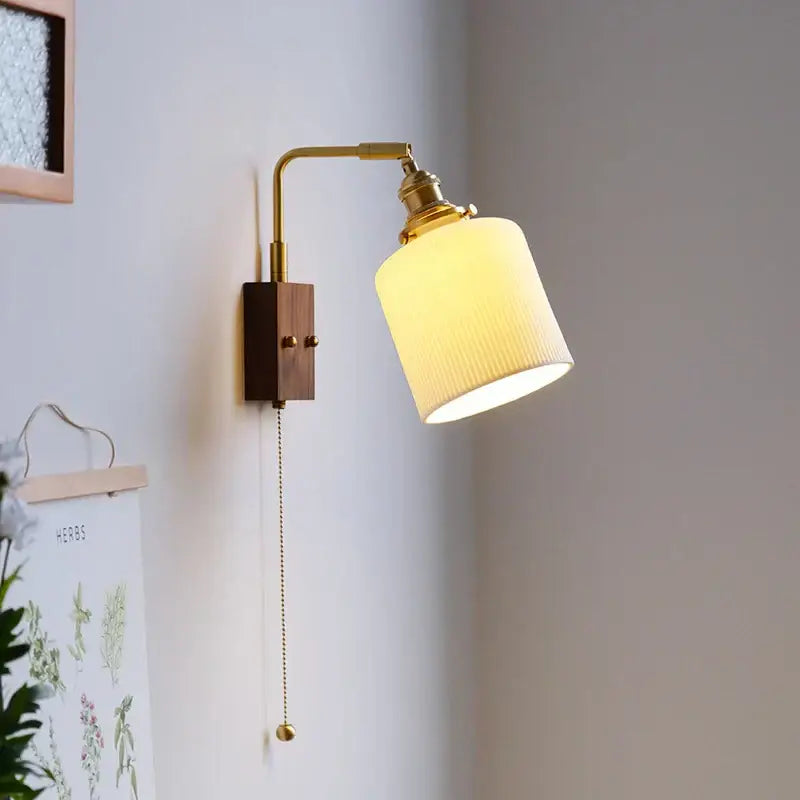 White Ceramic Wall Lamp
