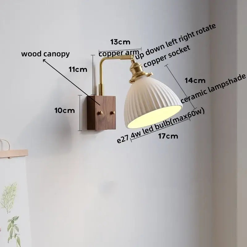 White Ceramic Wall Lamp