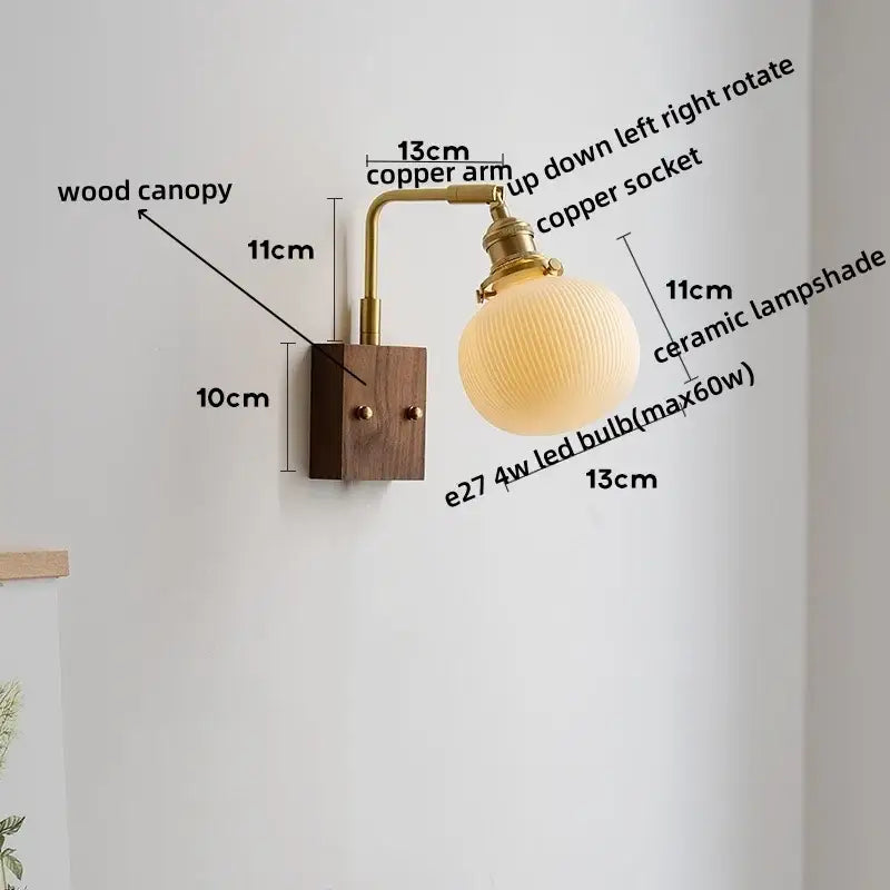 White Ceramic Wall Lamp