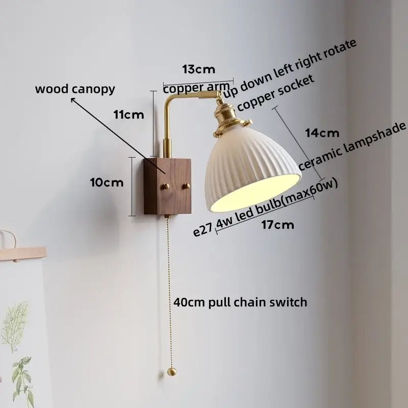 White Ceramic Wall Lamp