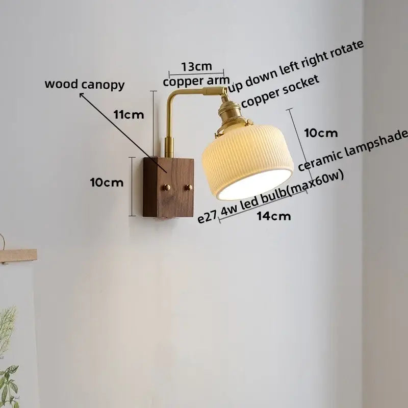 White Ceramic Wall Lamp