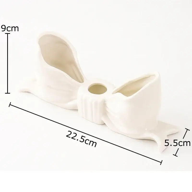 Pink Ceramic Bowknot Holder