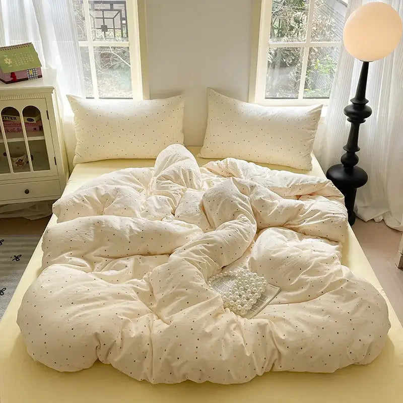 Pink Cotton Floral Bedding