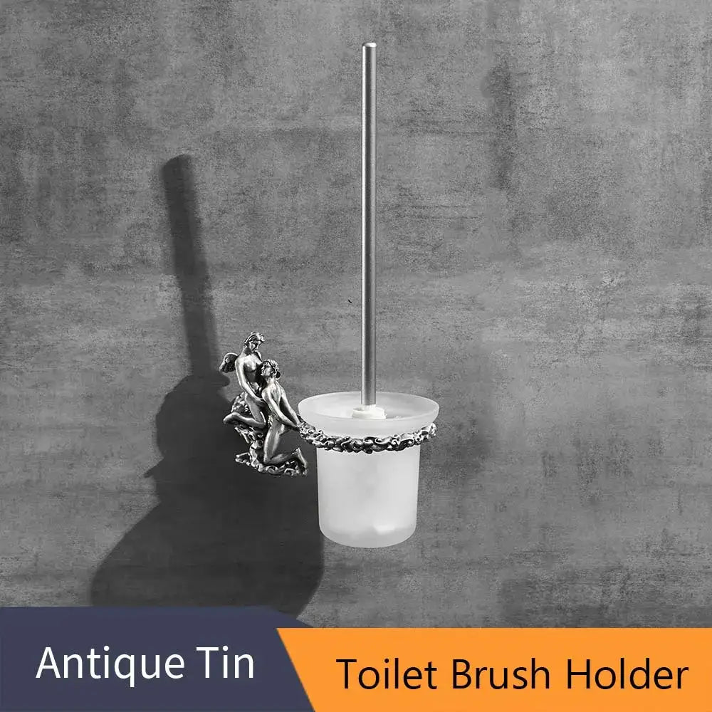 Silver Angel Bathroom Set